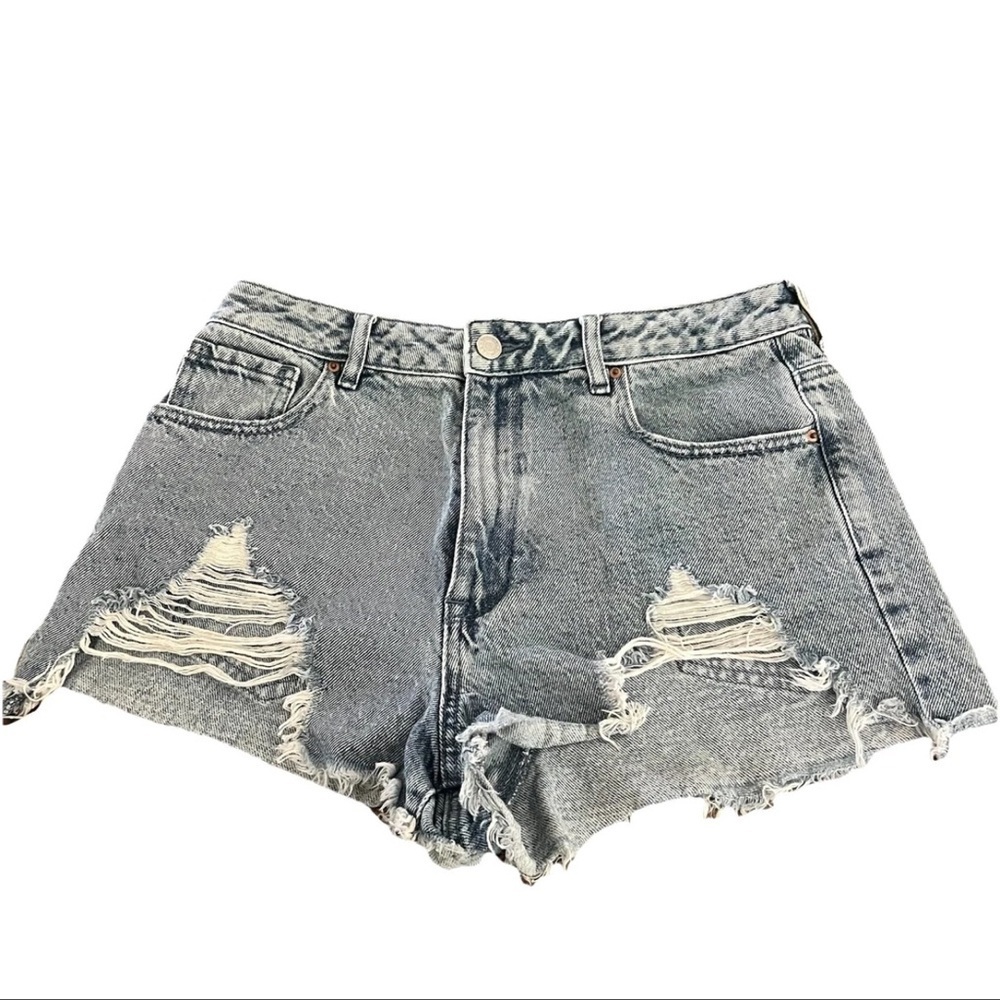 PacSun High Rise Distressed Shorts Women’s Size 29  Festival Boho Grunge Rocker